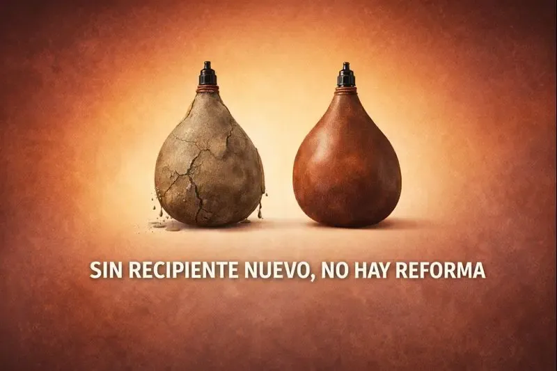 2601-19:Reforma verdadera: no remiendes lo viejo, cambia el recipiente